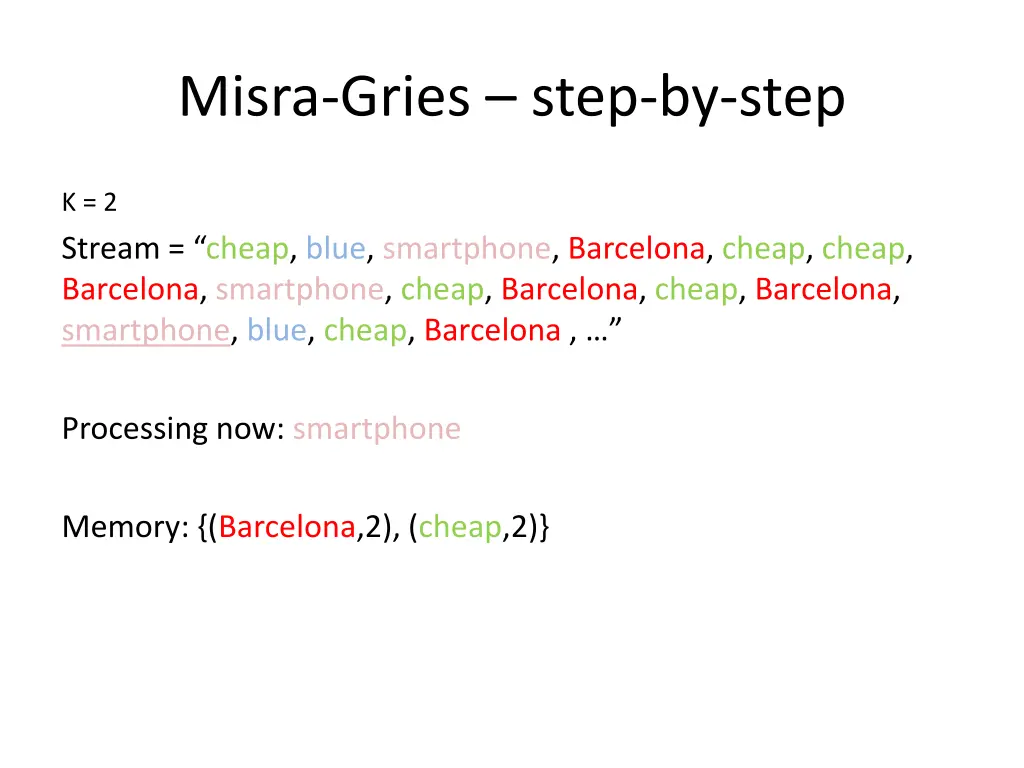 misra gries step by step 12