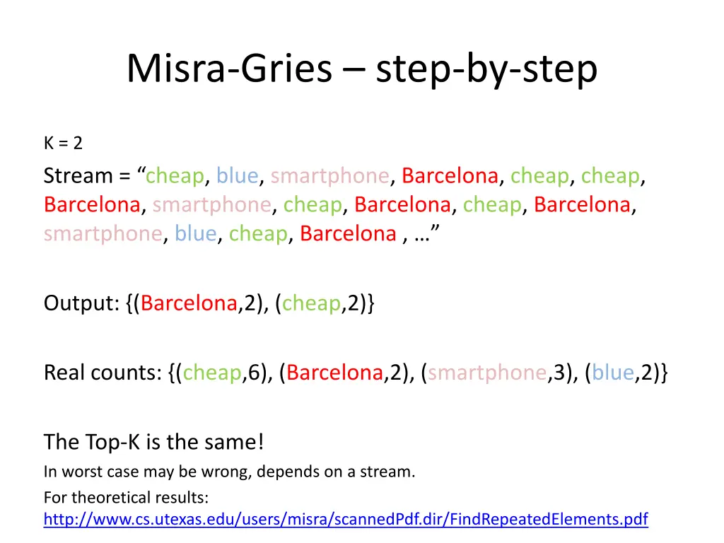 misra gries step by step 16