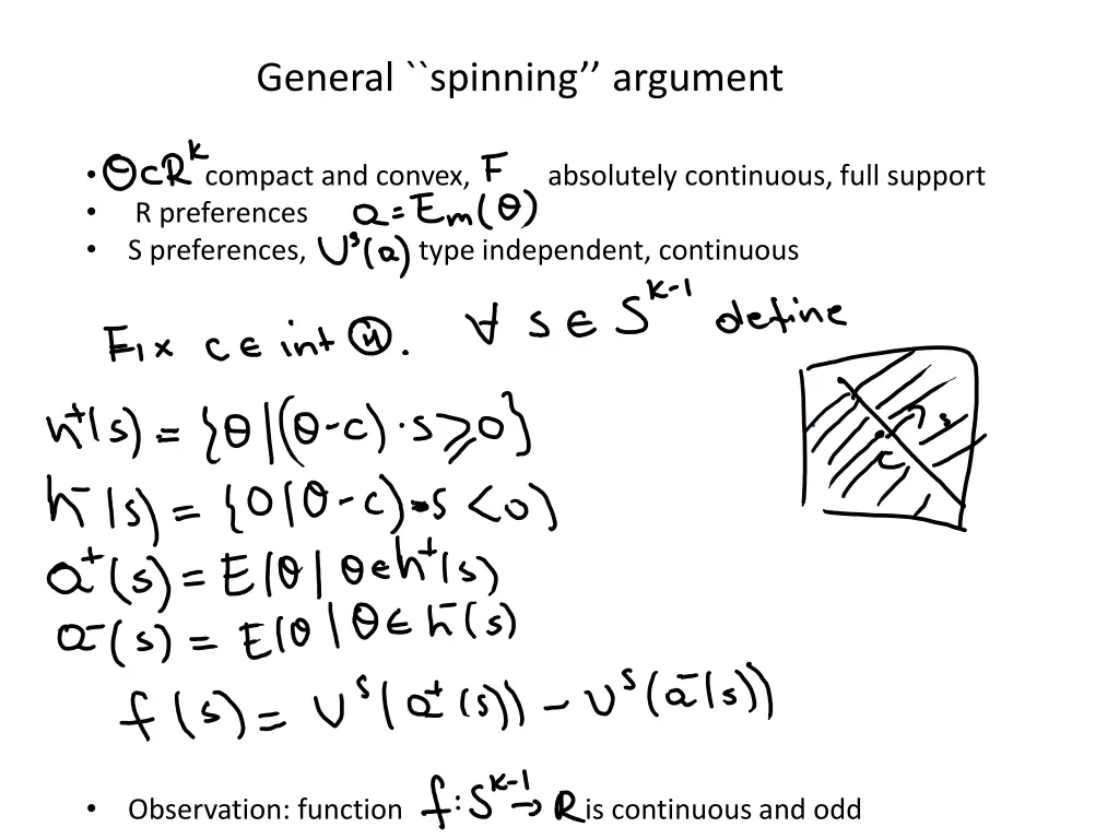 general spinning argument 1