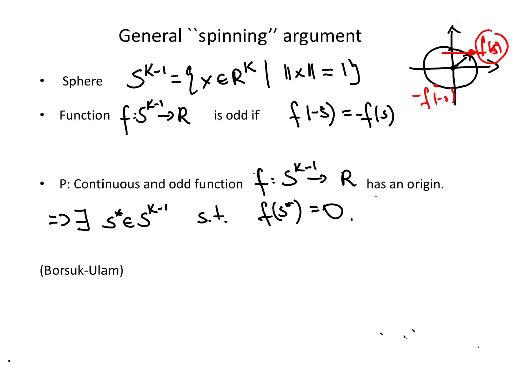 general spinning argument