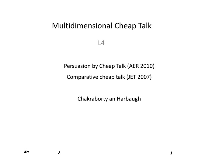 multidimensional cheap talk