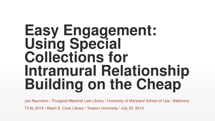 easy engagement using special collections