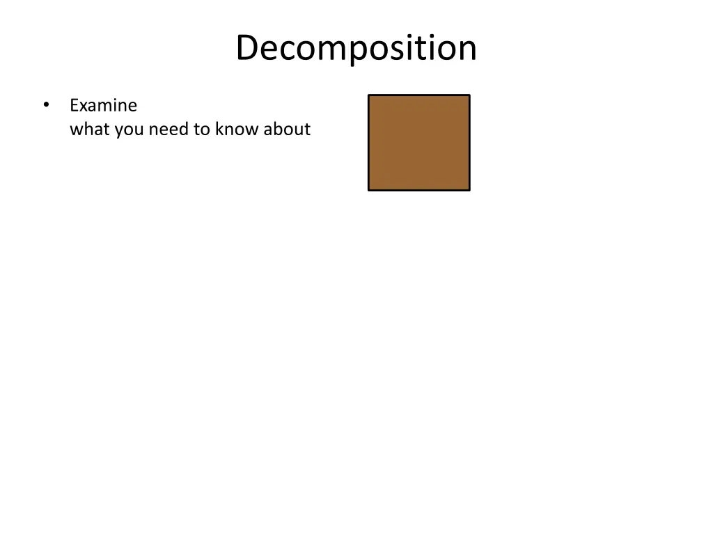 decomposition