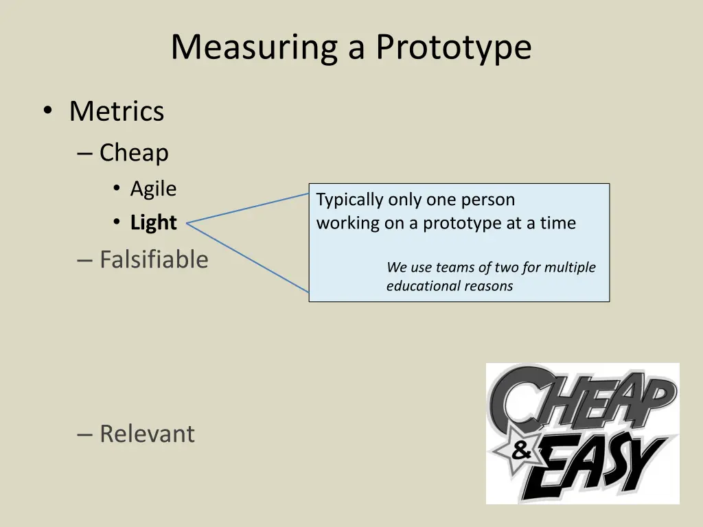 measuring a prototype 3