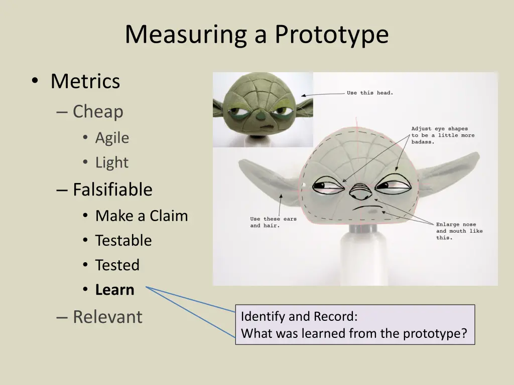 measuring a prototype 8