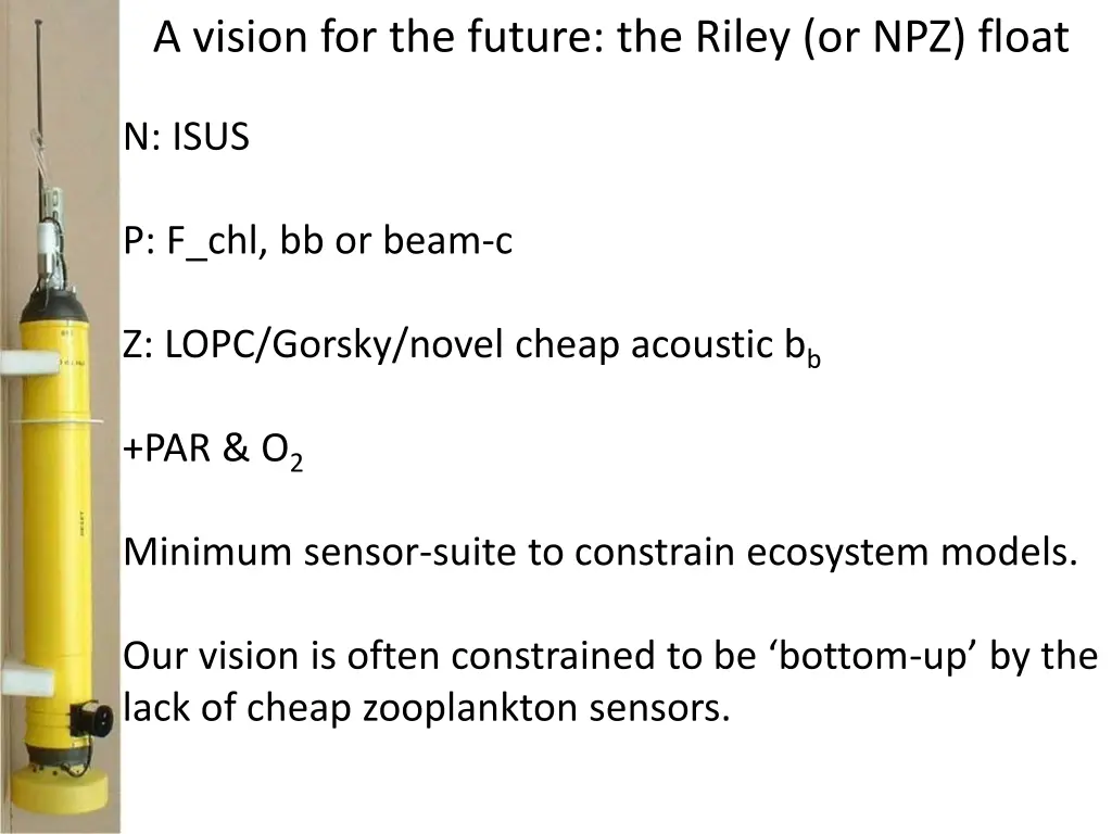 a vision for the future the riley or npz float