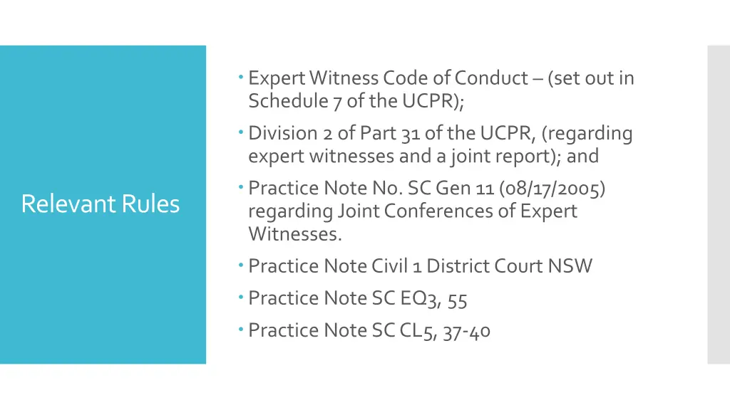 expert witness code of conduct