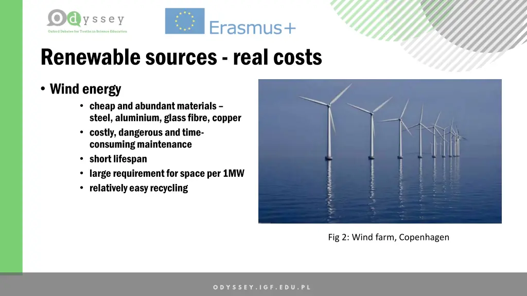 renewable sources real costs