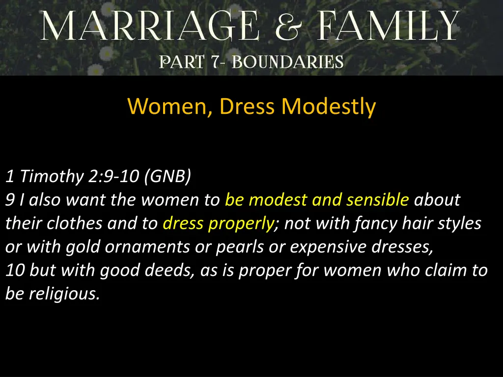 women dress modestly