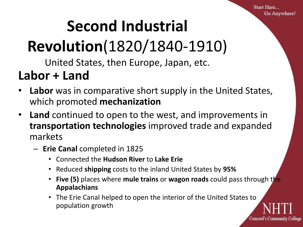 second industrial revolution 1820 1840 1910