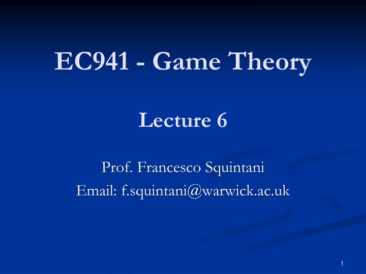 ec941 game theory