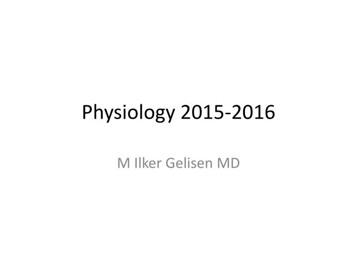 physiology 2015 2016