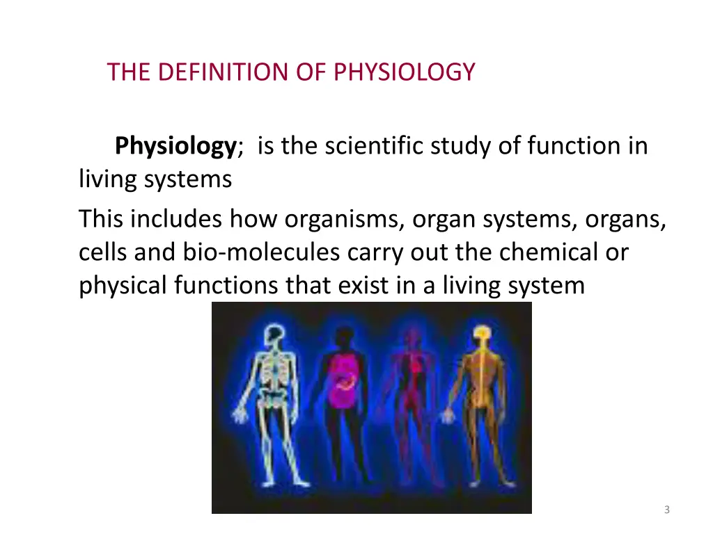 the definition of physiology