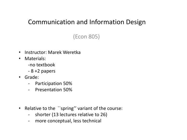 communication and information design