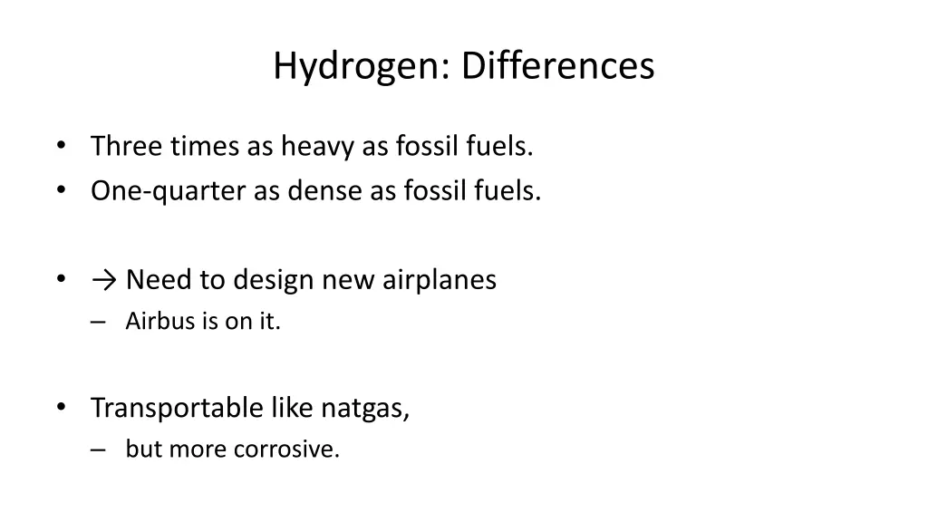 hydrogen differences