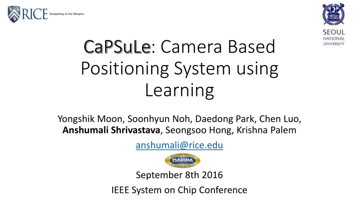 capsule capsule camera based positioning system