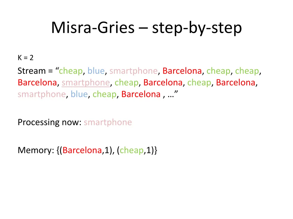 misra gries step by step 7