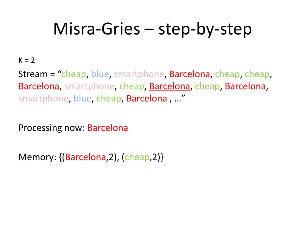 misra gries step by step 9