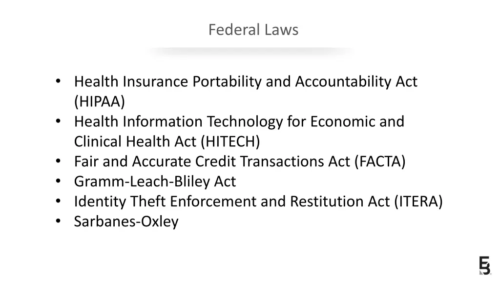 federal laws 1