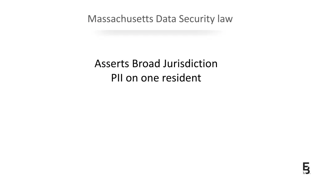 massachusetts data security law