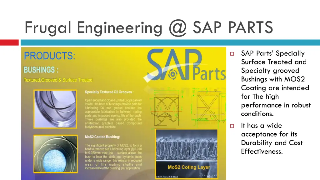 frugal engineering @ sap parts 2