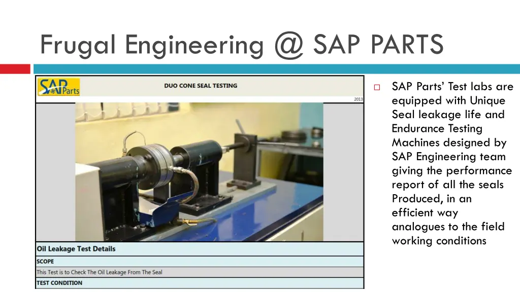 frugal engineering @ sap parts 4