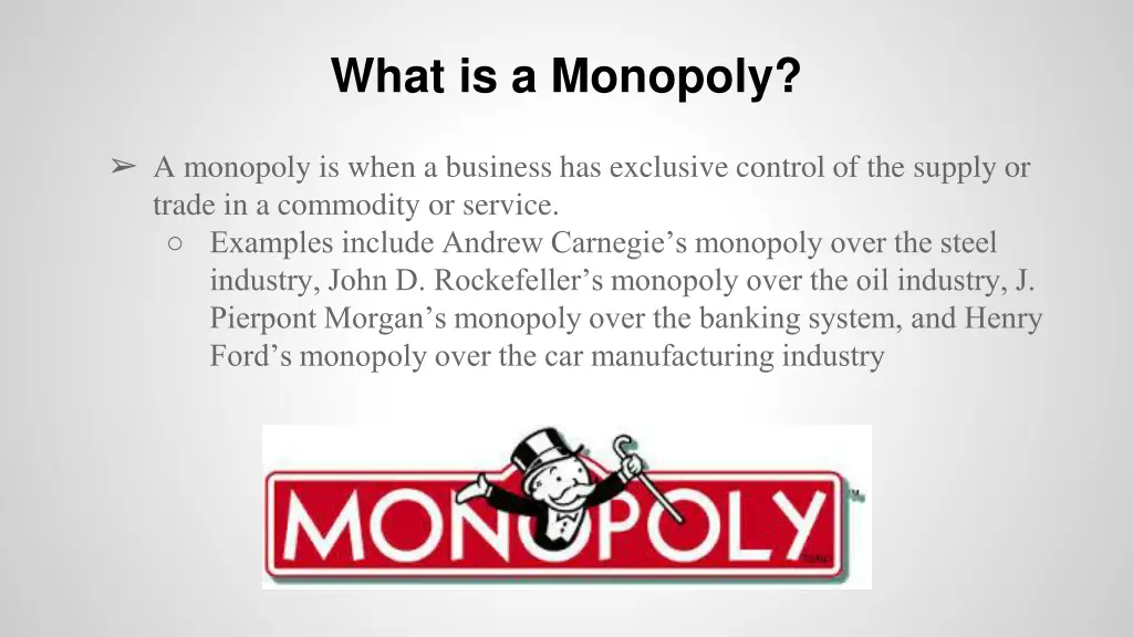 what is a monopoly