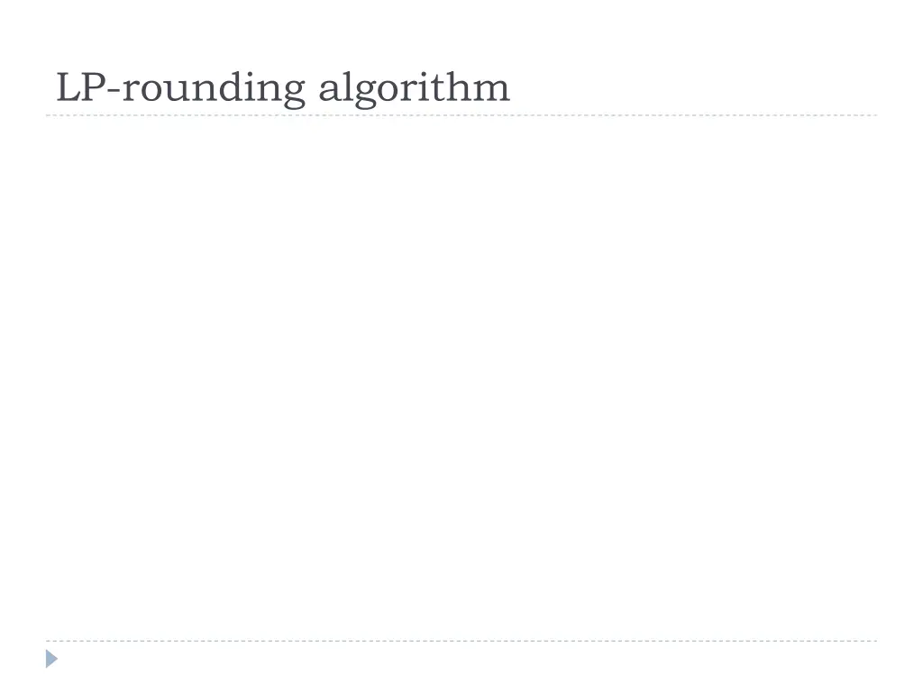 lp rounding algorithm