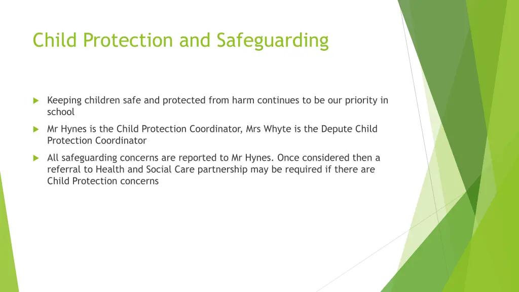 child protection and safeguarding