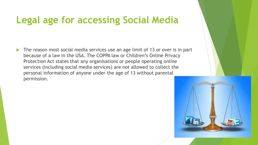 legal age for accessing social media