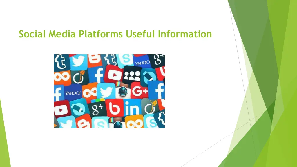 social media platforms useful information