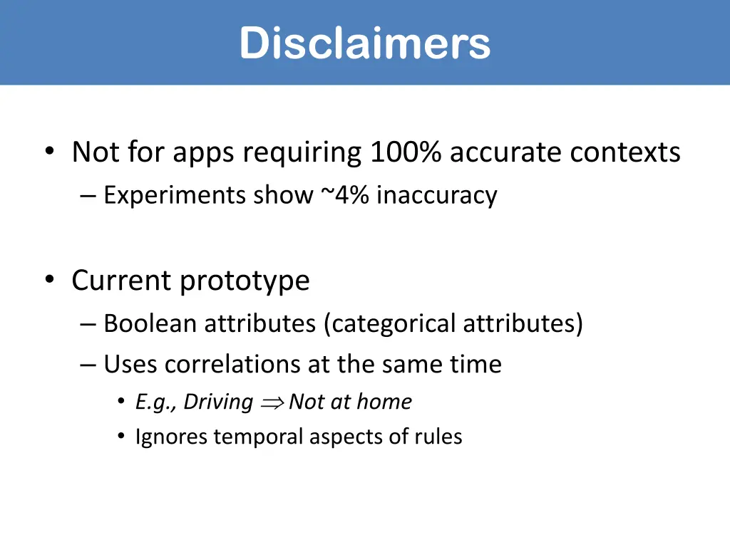 disclaimers