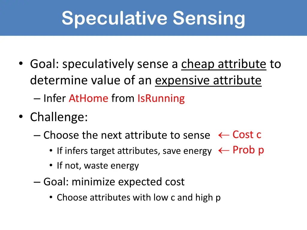 speculative sensing