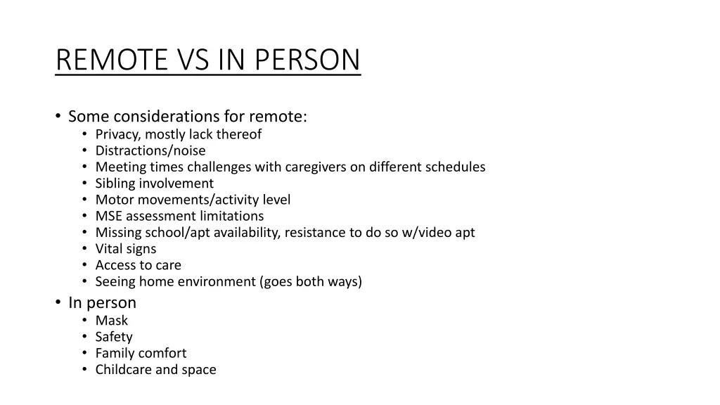 remote vs in person