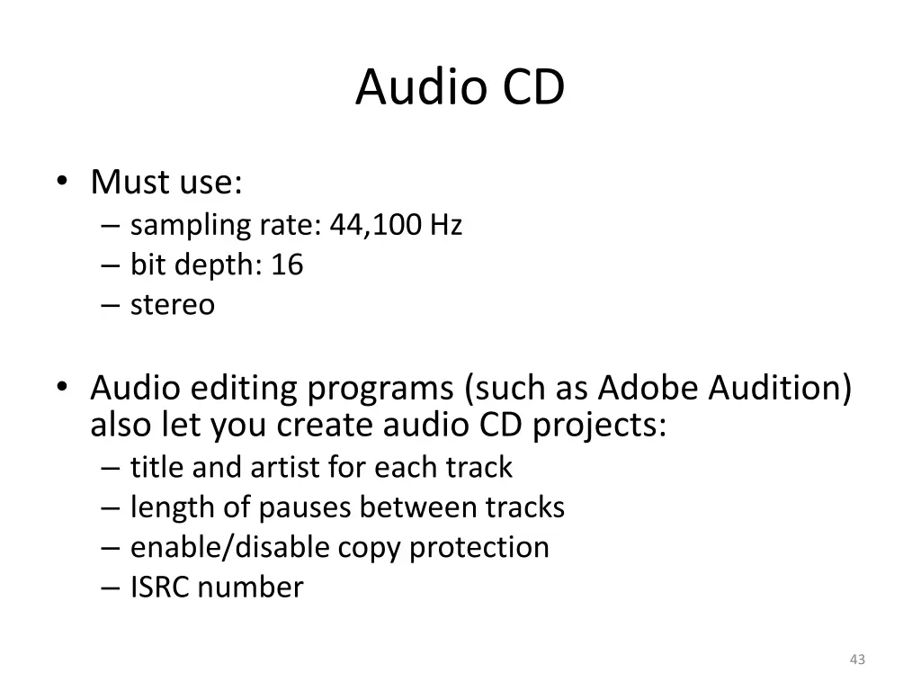 audio cd