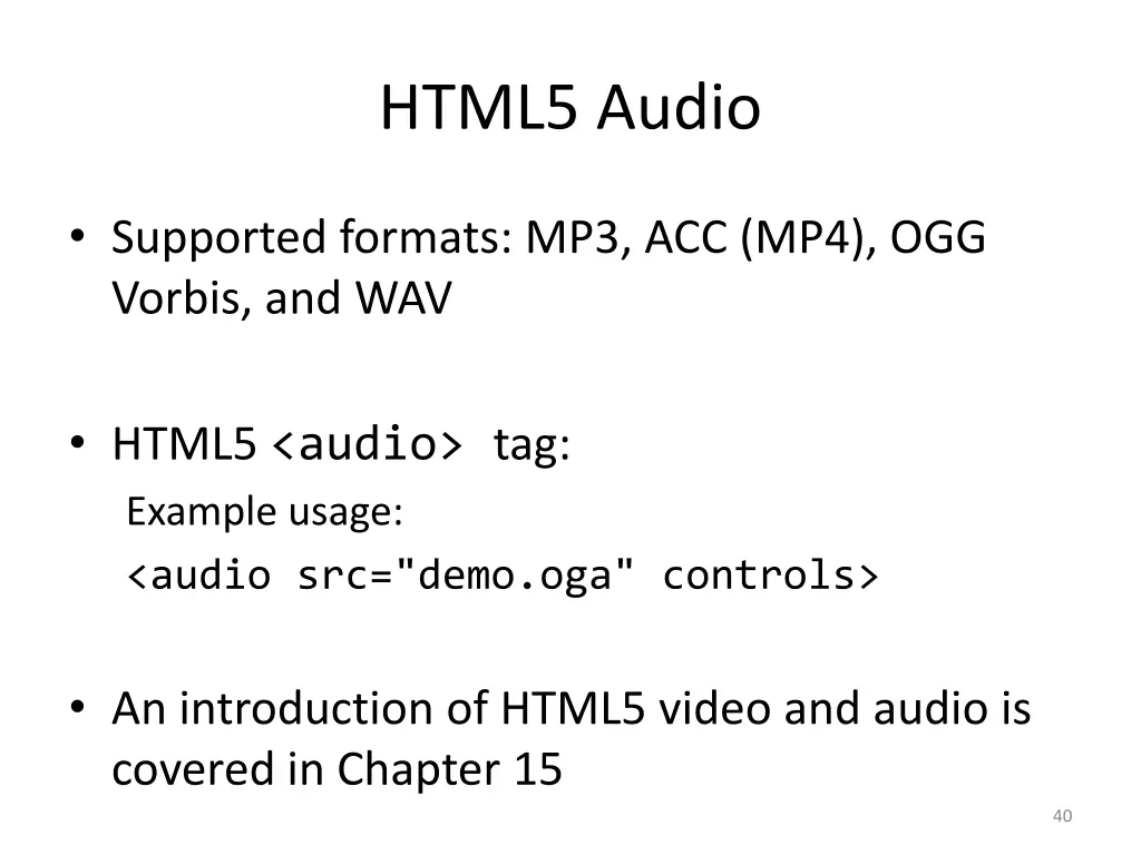 html5 audio