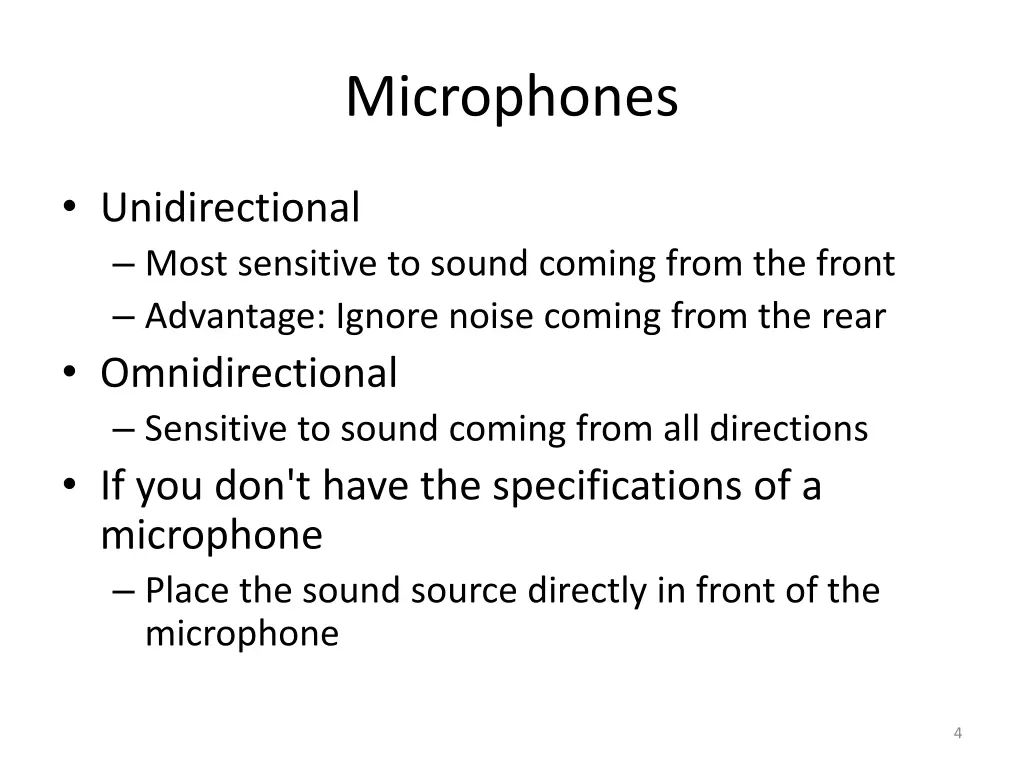 microphones