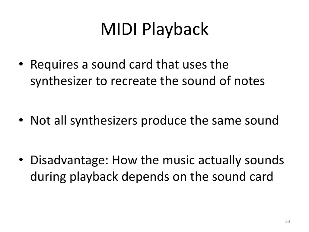 midi playback