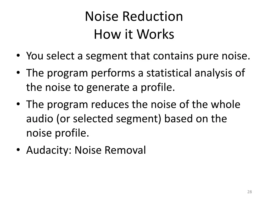 noise reduction how it works