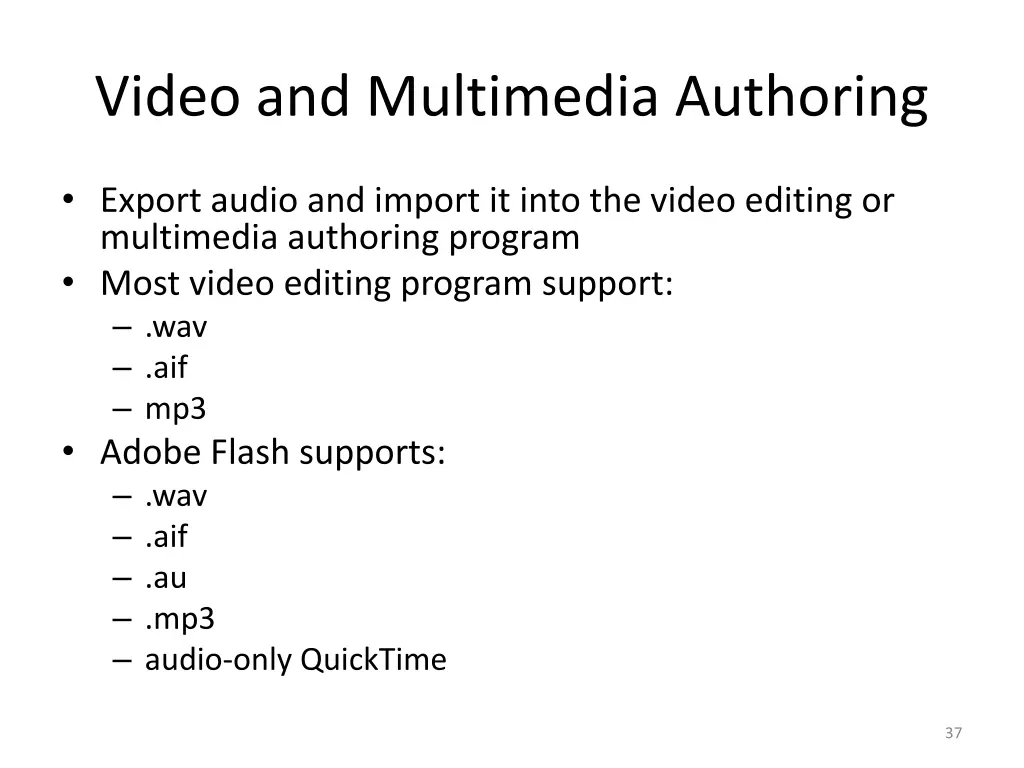 video and multimedia authoring