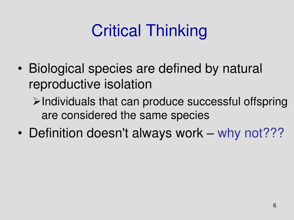 critical thinking