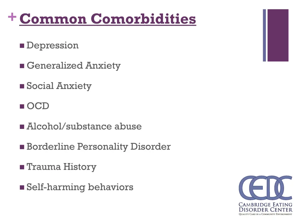 common comorbidities