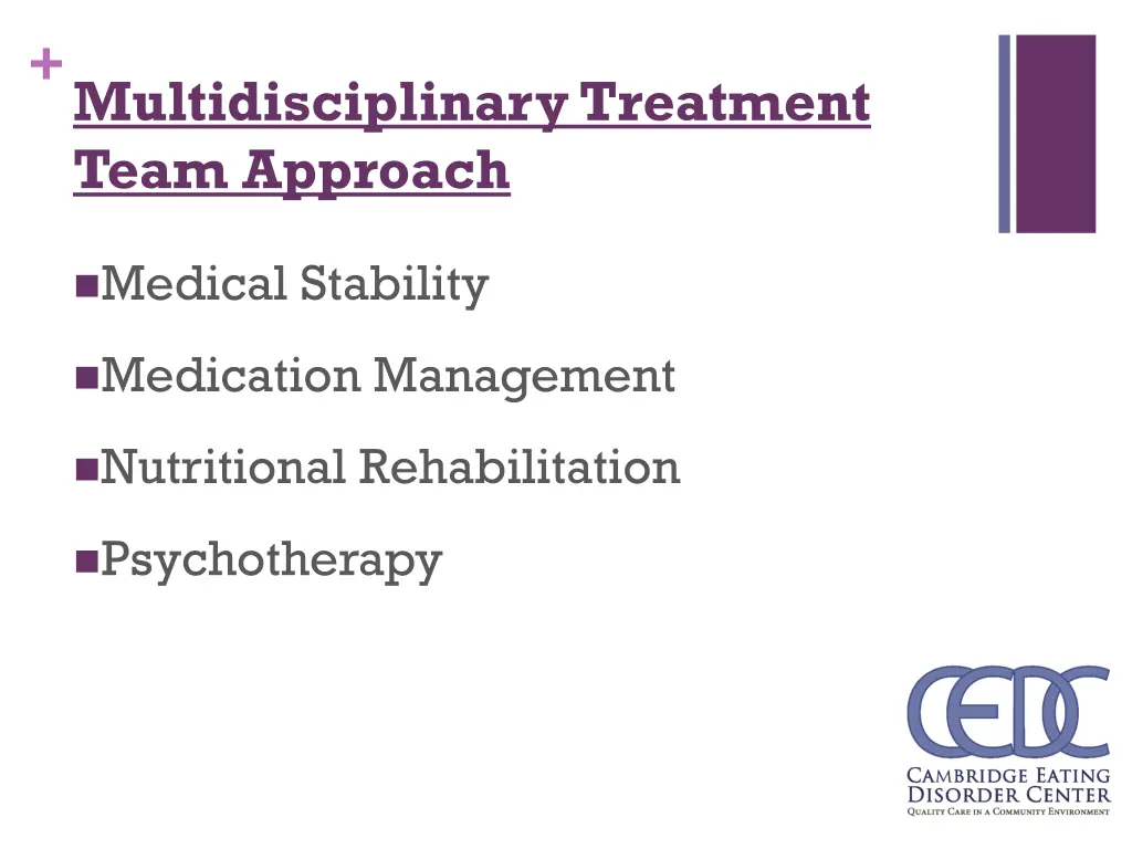 multidisciplinary treatment team approach