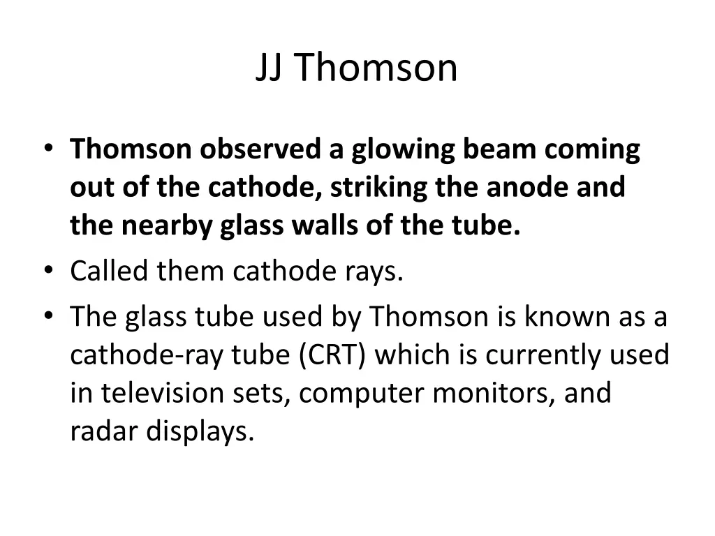 jj thomson