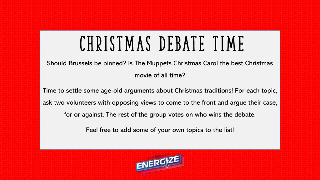 christmas debate time 1