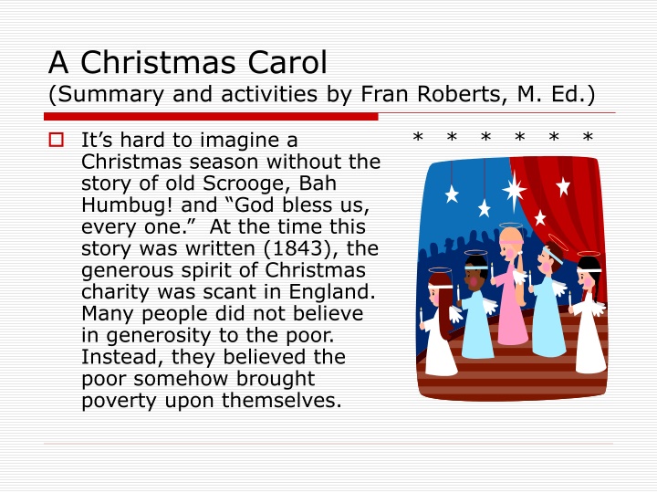 a christmas carol summary and activities by fran