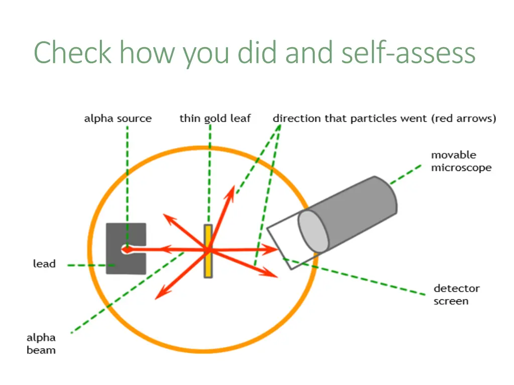 check how you did and self assess