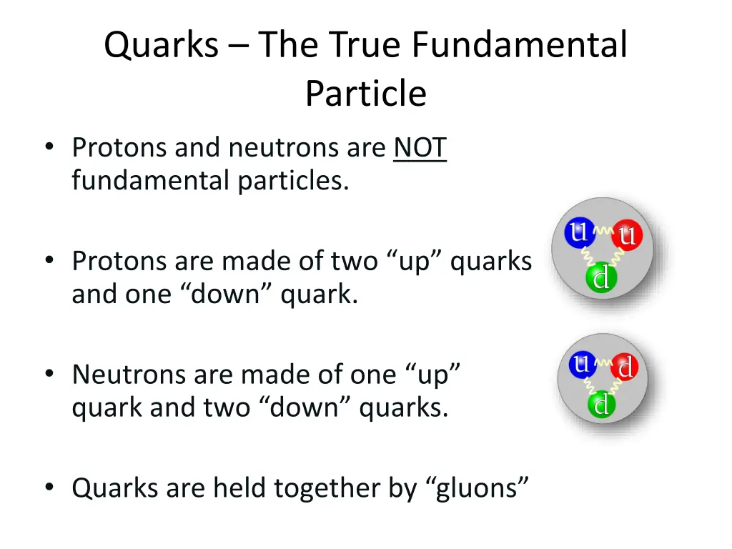 quarks the true fundamental particle protons