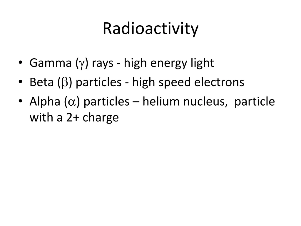 radioactivity