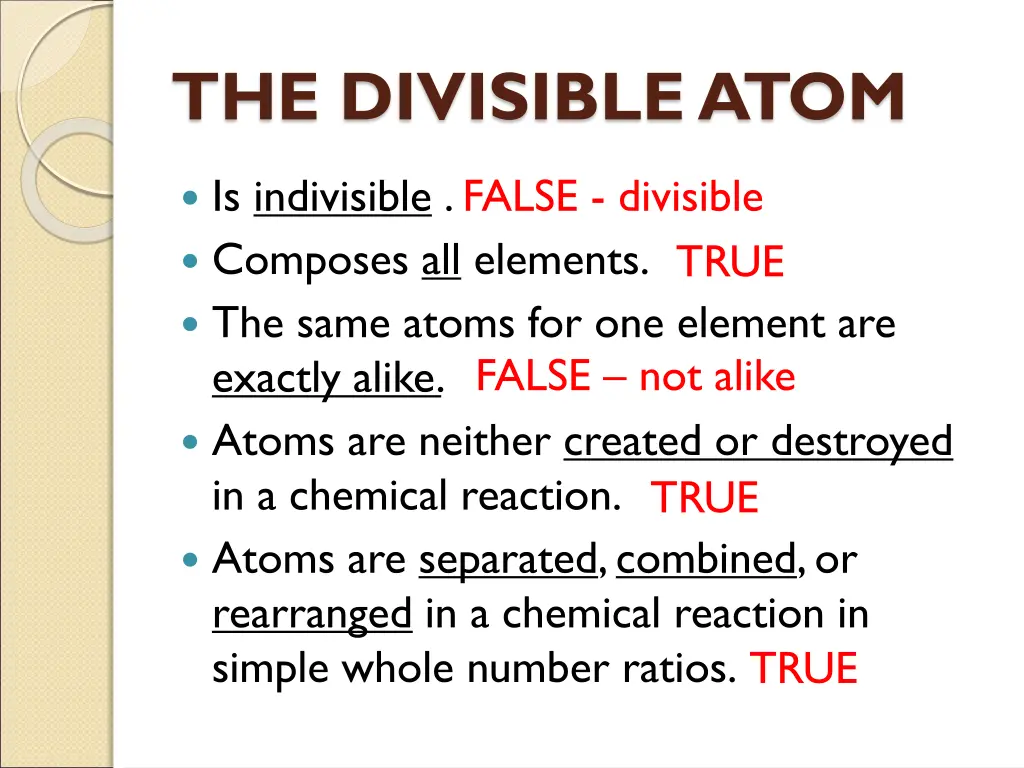 the divisible atom